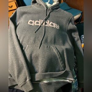 Grey adidas hoodie